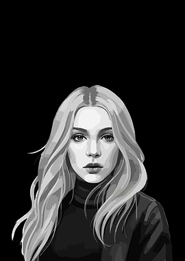 Ruby: Monochrome Portrait of a Woman