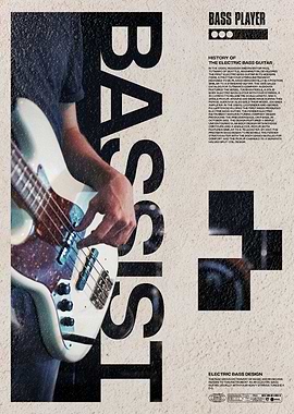 Bass Player Poster