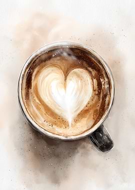 Latte Art Heart