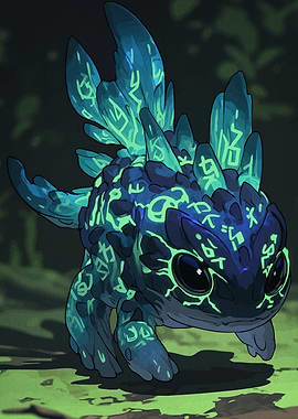 Glowing Runes Creature