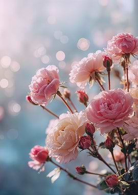 Pink and Cream Roses