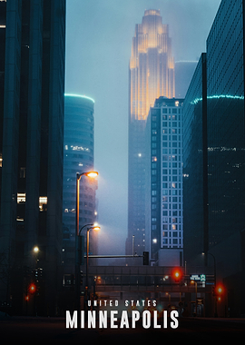 Minneapolis Cityscape at Night