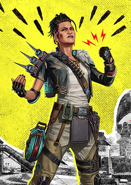 Mad Maggie Apex Legends Illustration