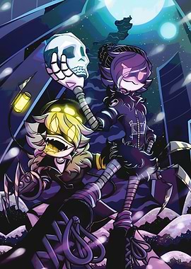 Murder Drones: Robotic Duo with Skull