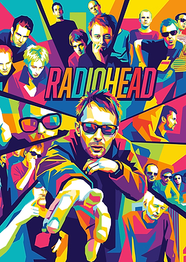 Radiohead Band Pop Art Portrait