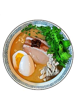 Ramen Bowl Illustration