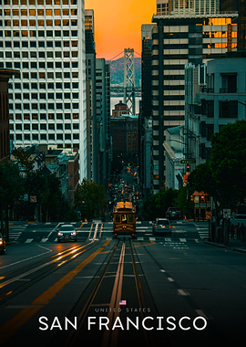 San Francisco Cityscape at Sunset