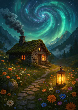 Cozy Cottage Under the Northern Lights