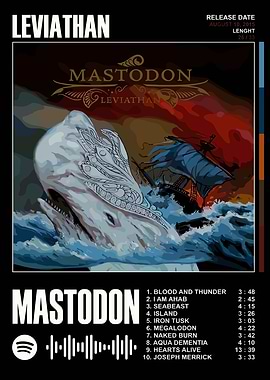 Mastodon Leviathan Album Cover Art