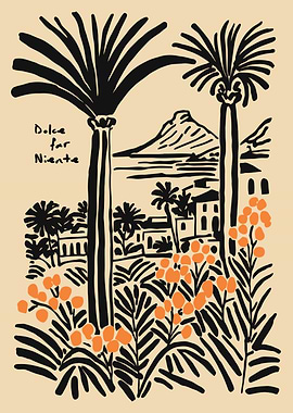 Dolce far Niente Tropical Landscape Art