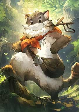 Adventurous Cat in Forest