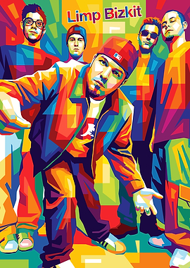 Limp Bizkit band colorful pop art