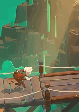 Adventurer on a Bridge