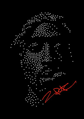 Chuck Close Portrait Dot Matrix