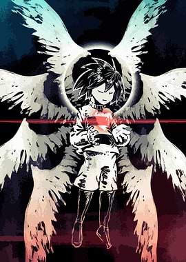 Winged Figure with Glowing Heart