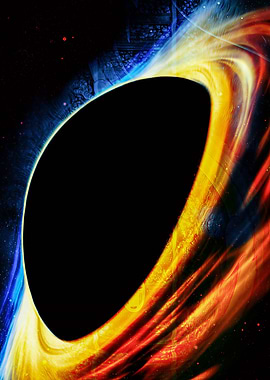 Abstract Black Hole Digital Art