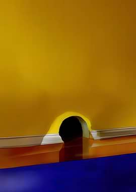 Abstract Hole in Wall