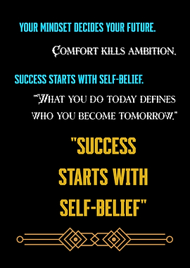 Inspirational Quotes on Black Background