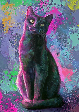 Black Cat Portrait
