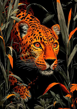 Leopard in the Jungle