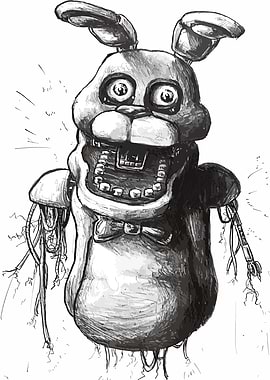 Withered Bonnie Illustration