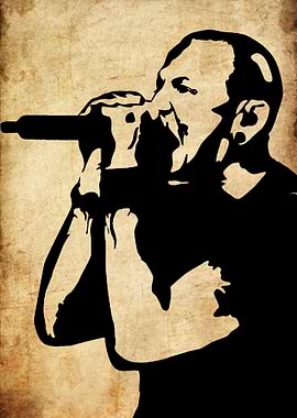 Chester Bennington Silhouette Art