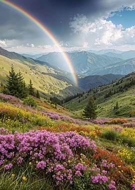 Rainbow Over Mountain