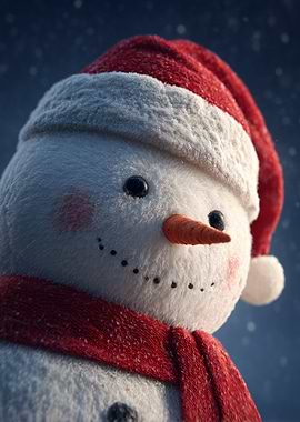 Festive Snowman Portrait