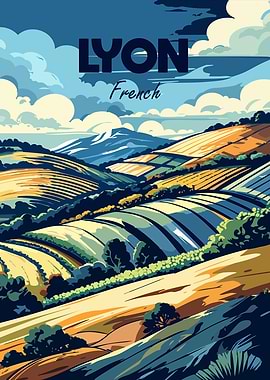 Lyon, France Landscape Art