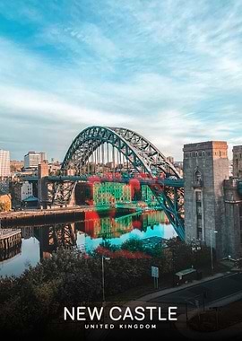 Newcastle, United Kingdom cityscape