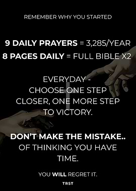 Remember Why You Started – Christian Motivation Poster