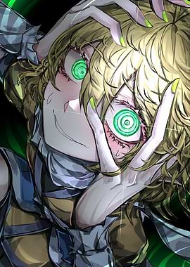 Hypnotic Anime Girl with Green Eyes