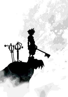 Kingdom Hearts Sora Silhouette