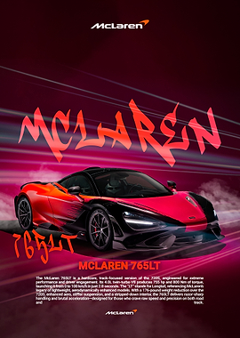 McLaren 765LT Red and Black