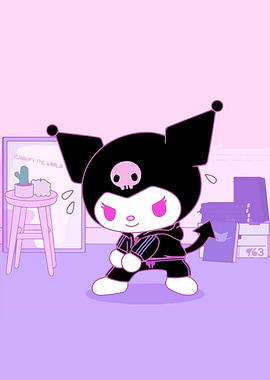 Kuromi in a tracksuit