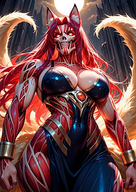 Anatomical Fox Girl Warrior