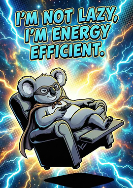 Energy Efficient Koala Cartoon