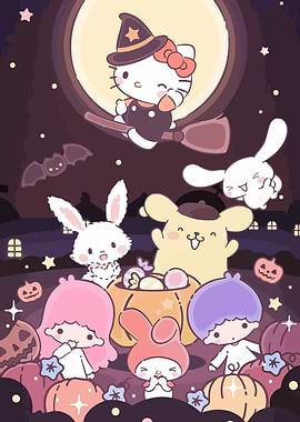 Hello Kitty Halloween Cartoon