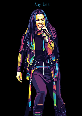 Amy Lee Colorful Portrait