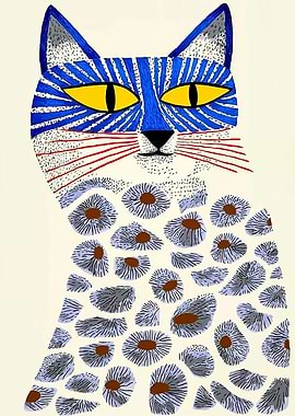 Stylized Cat Illustration