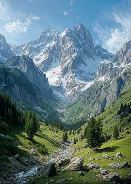 Majestic Mountain Valley