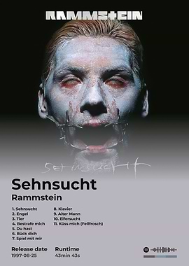 Rammstein Sehnsucht Album Cover