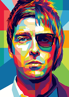 Noel Gallagher Pop Art Portrait