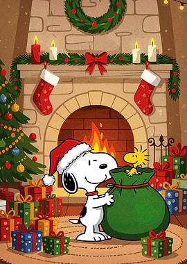 Snoopy and Woodstock Christmas Celebration