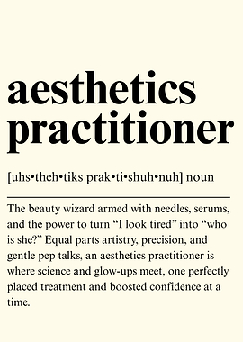 Aesthetics Practitioner Definition Job Work