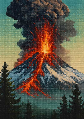 Volcanic Eruption Landscape