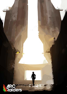 Arc Raiders: Silhouette in Industrial Landscape