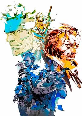 Metal Gear Solid Character Collage