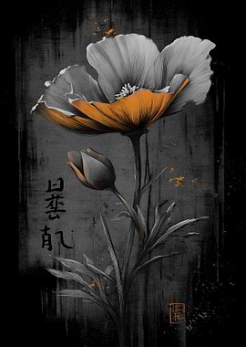Ukiyo Minimalism Flower