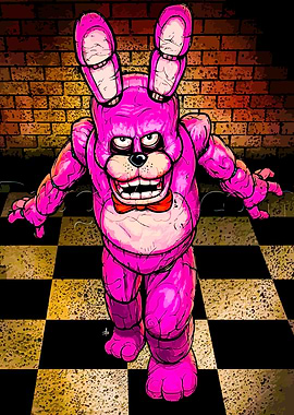 Pink Bonnie from Five Nights at Freddy's